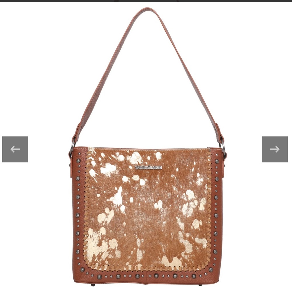 Trinity Ranch Hair on Cowhide Concealed Carry Hobo